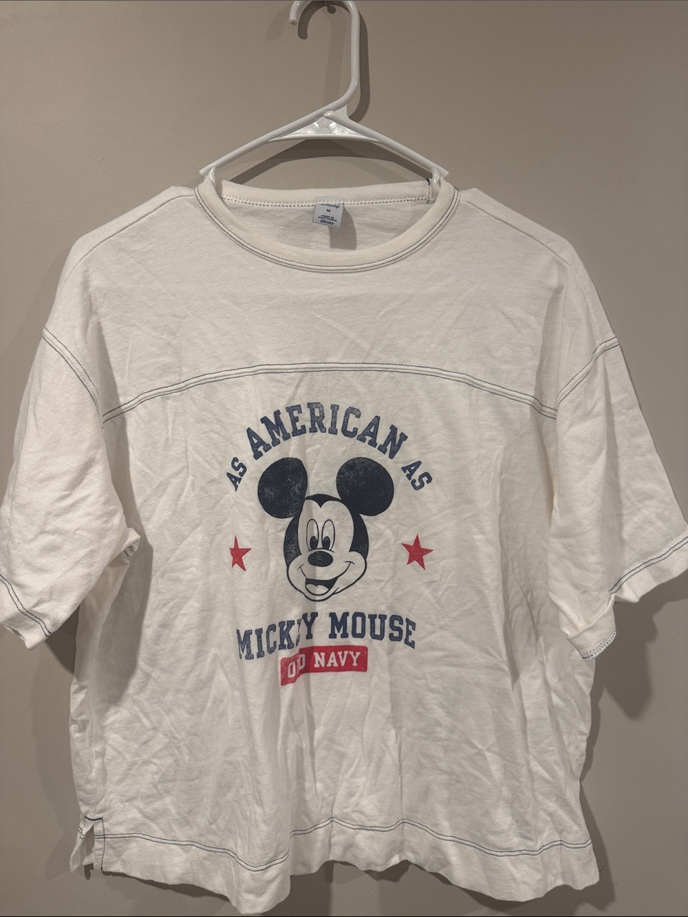 White Mickey Mouse Graphic Tee